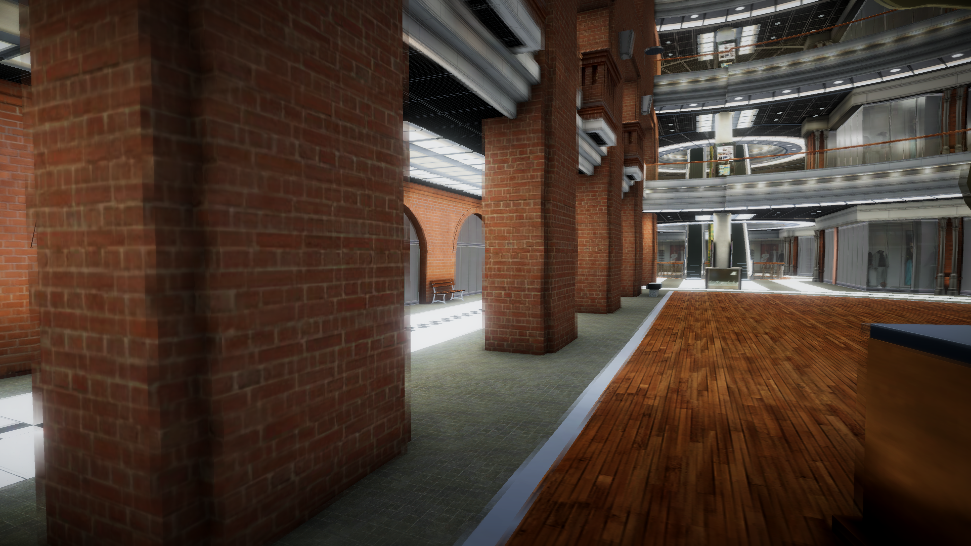 3D model of the historic brick passages of Stary Browar